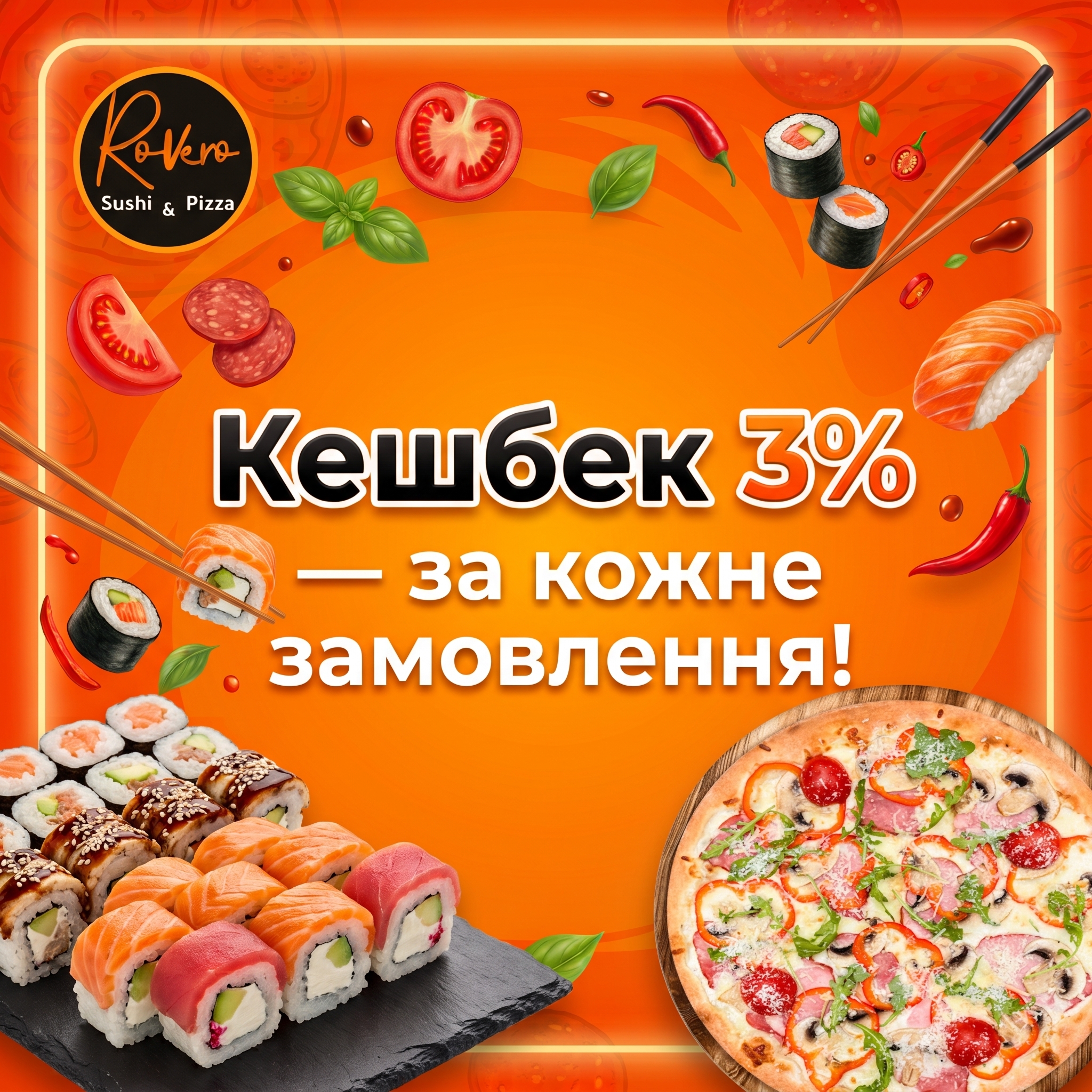 Кешбек 3% — за кожне замовлення!
